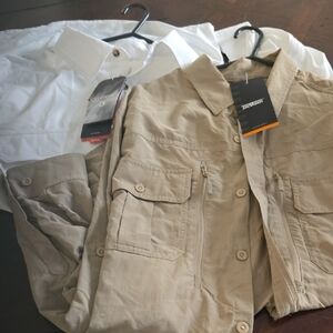 TACVASEN Fishing Shirt for Men, Long Sleeve Shirt Quick Dry Fit, Tactical Shirt